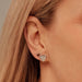 Clogau Forever Yours Sterling Silver & Rose Gold Love Heart Stud Earrings - Jewellery - Clogau - Bumbletree