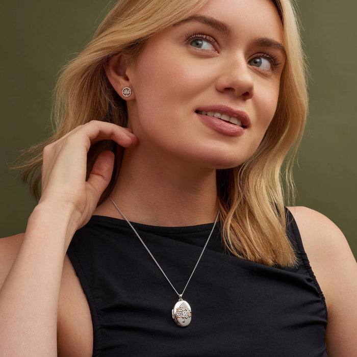 Clogau Tree of Life Oval Locket - Jewellery - Clogau - Bumbletree