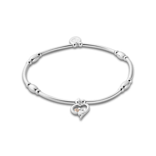 Clogau Paw Prints Silver Heart Affinity Bracelet - Jewellery - Clogau - Bumbletree