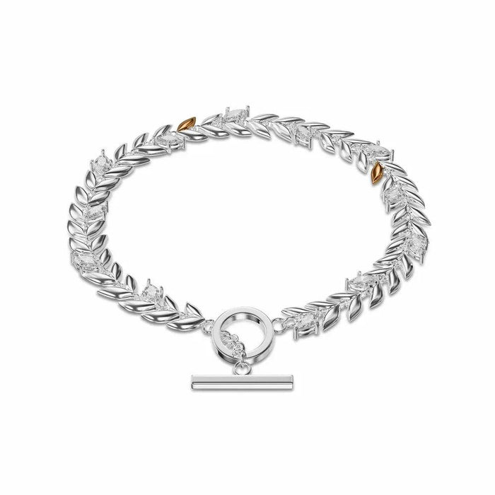 Clogau Royal T-Bar Sterling Silver Bracelet with Swarovski Zirconia
