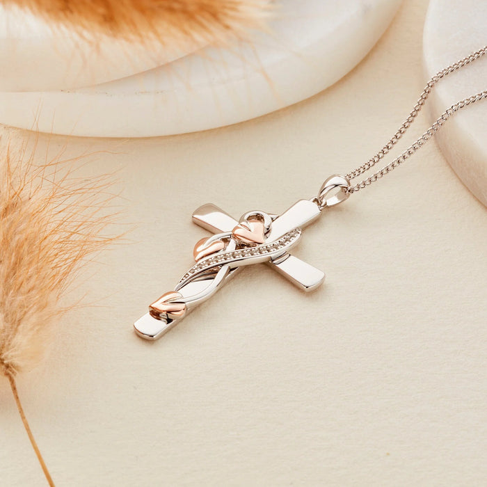 Clogau Tree Of Life Cross Vine Pendant - Jewellery - Clogau - Bumbletree