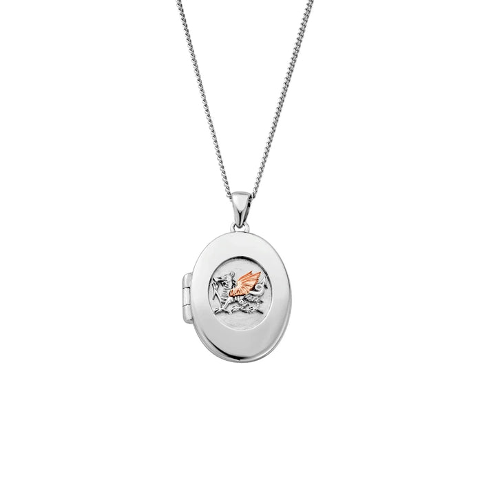 Clogau Welsh Dragon Silver Locket - Jewellery - Clogau - Bumbletree