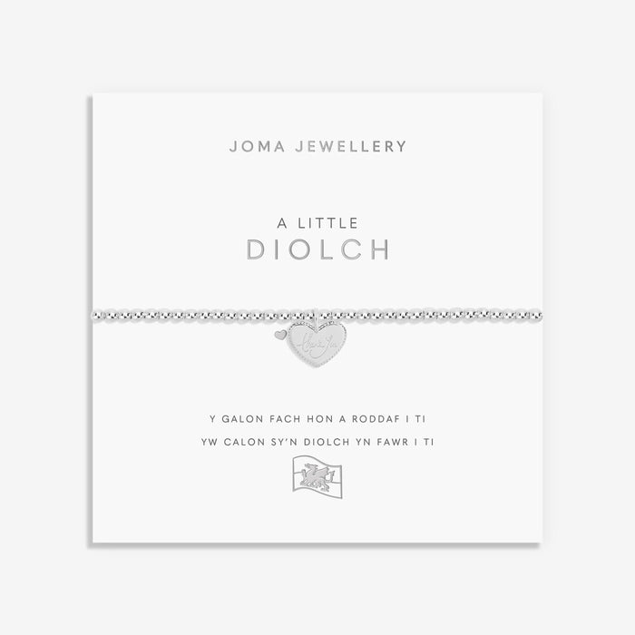 A Little Diolch Thank You Bracelet Welsh - Jewellery - Joma Jewellery - Bumbletree