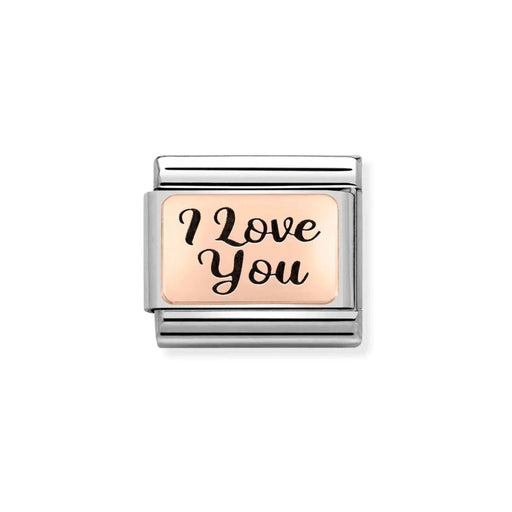 Nomination Classic Rose Gold I Love You Charm - Charms - Nomination - Bumbletree