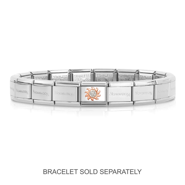NOMINATION Classic Rose Gold Glitter Sun Charm