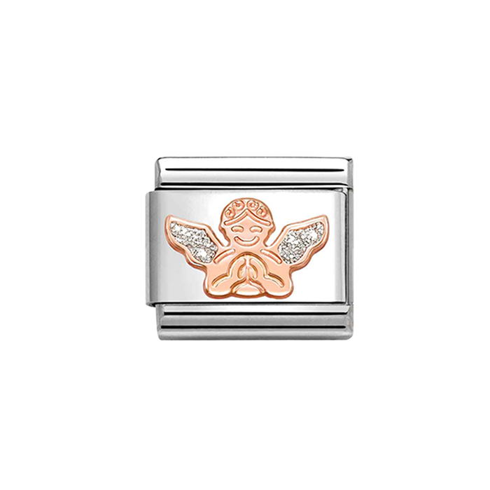 NOMINATION Classic Rose Gold Glitter Angel Charm