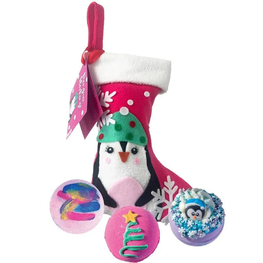 Penguin Stocking Bath Blaster Gift Pack - Bath & Body - Bomb Cosmetics - Bumbletree