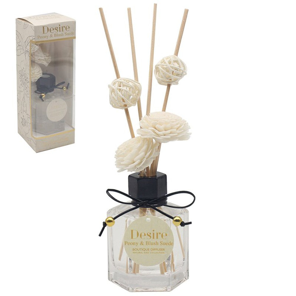 Desire Peony & Suede Luxury Reed Diffuser - 125ml– Bumbletree