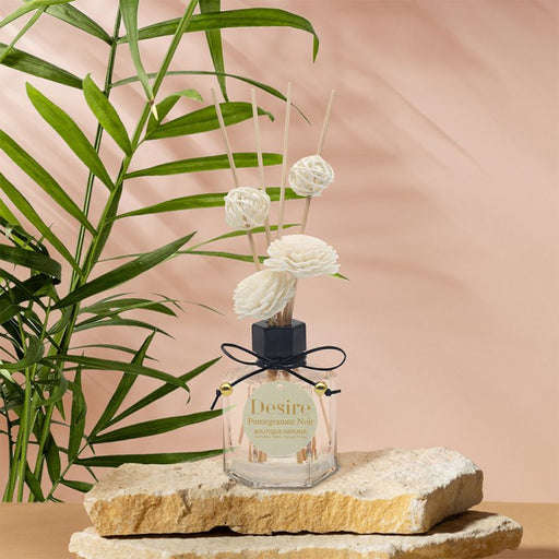 Desire Pomegranate Noir Luxury Reed Diffuser - 125ml - Home Fragrance - Bumbletree - Bumbletree