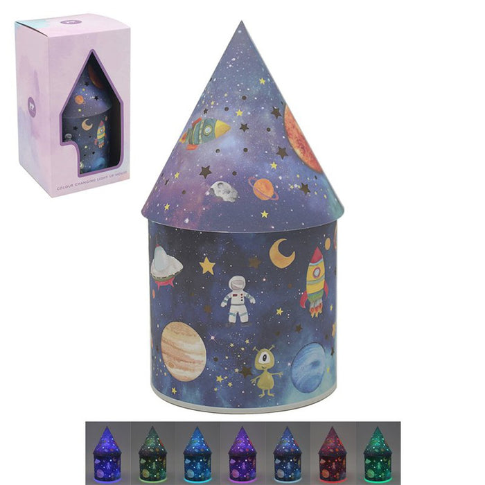 Space Colour Changing LED House Ornament - Homeware - Bumbletree - Bumbletree