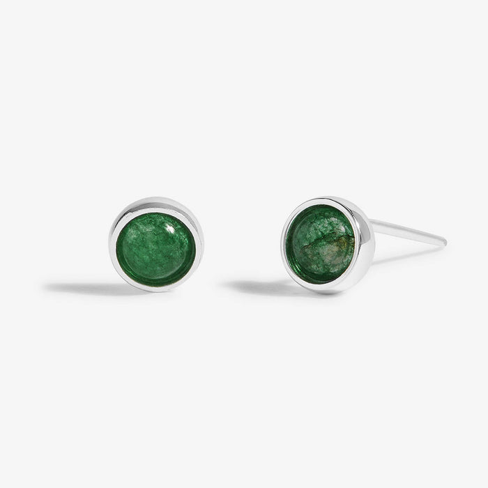 Joma Jewellery May 'Green Agate' Birthstone Boxed Earrings - Jewellery - Joma Jewellery - Bumbletree