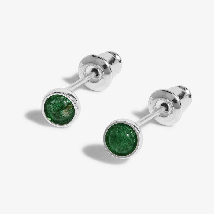 Joma Jewellery May 'Green Agate' Birthstone Boxed Earrings - Jewellery - Joma Jewellery - Bumbletree