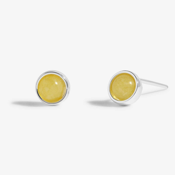 Joma Jewellery November 'Yellow Quartz' Birthstone Boxed Earrings - Jewellery - Joma Jewellery - Bumbletree