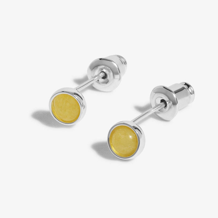 Joma Jewellery November 'Yellow Quartz' Birthstone Boxed Earrings - Jewellery - Joma Jewellery - Bumbletree