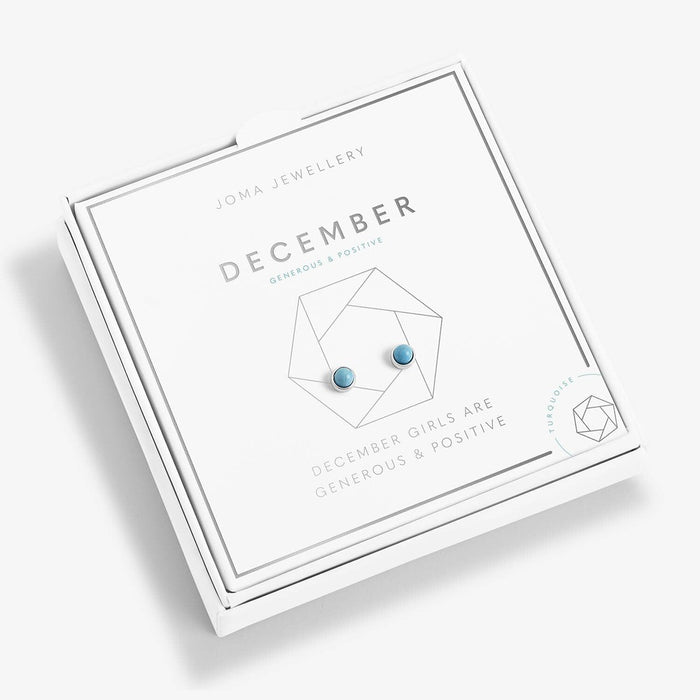 Joma Jewellery December 'Turquoise' Birthstone Boxed Earrings - Jewellery - Joma Jewellery - Bumbletree