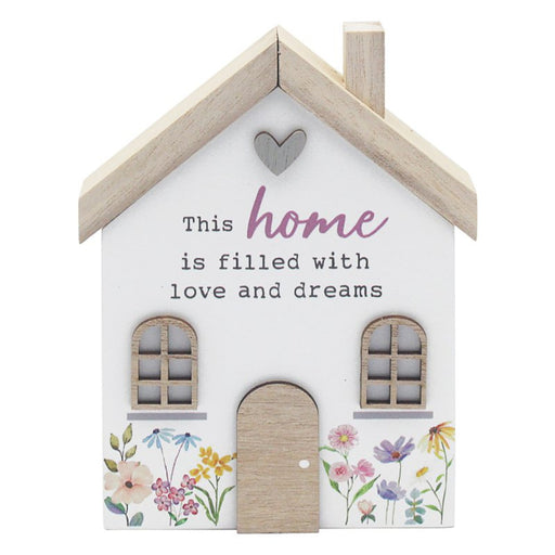 'Home' Wooden House Ornament Plaque - Gifts - Bumbletree - Bumbletree