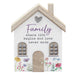'Family' Wooden House Ornament Plaque - Gifts - Bumbletree - Bumbletree