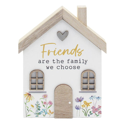 'Friends' Wooden House Ornament Plaque - Gifts - Bumbletree - Bumbletree