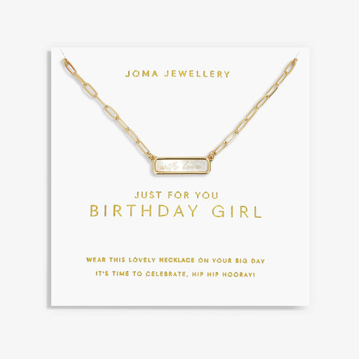 Joma Jewellery My Moments 'Just For You Birthday Girl' Necklace - Jewellery - Joma Jewellery - Bumbletree