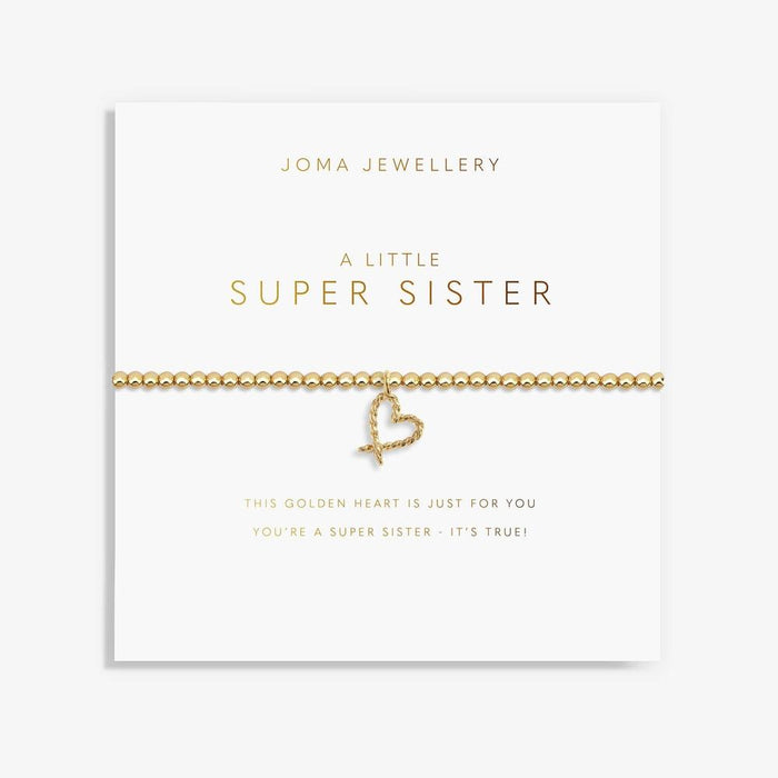 Joma Jewellery Gold A Little 'Super Sister' Bracelet - Jewellery - Joma Jewellery - Bumbletree