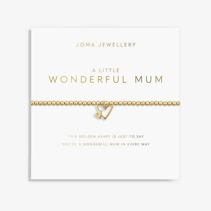 Joma Jewellery Gold A Little 'Wonderful Mum' Bracelet - Jewellery - Joma Jewellery - Bumbletree