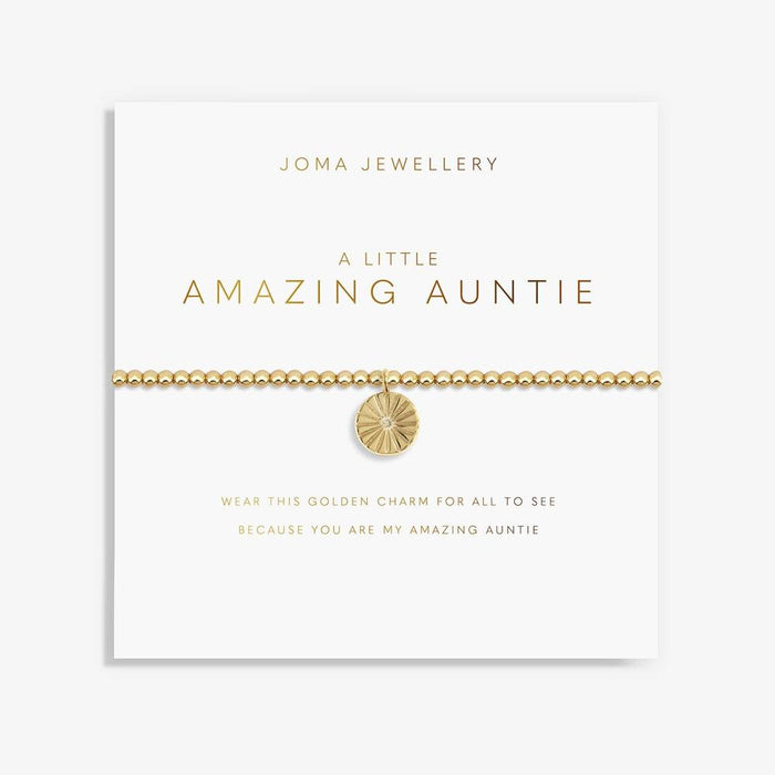 Joma Jewellery Gold A Little 'Amazing Auntie' Bracelet - Jewellery - Joma Jewellery - Bumbletree