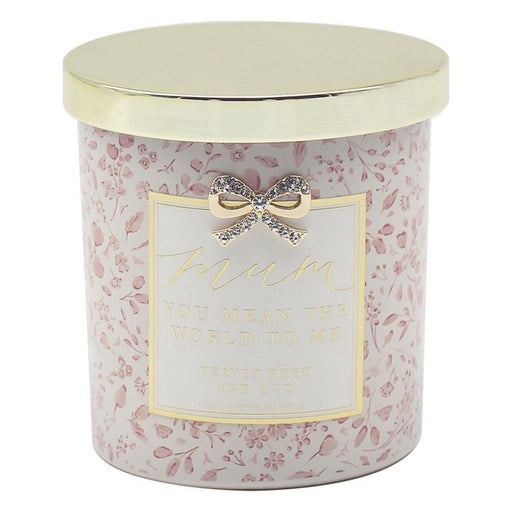 'Mum You Mean The World To Me' Velvet Rose & Oud Boutique Candle - Home Fragrance - Bumbletree - Bumbletree