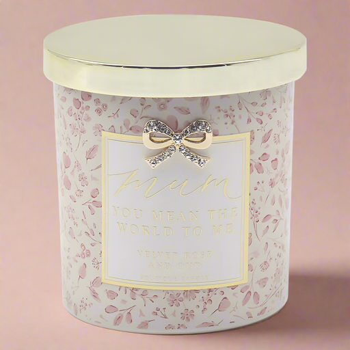'Mum You Mean The World To Me' Velvet Rose & Oud Boutique Candle - Home Fragrance - Bumbletree - Bumbletree