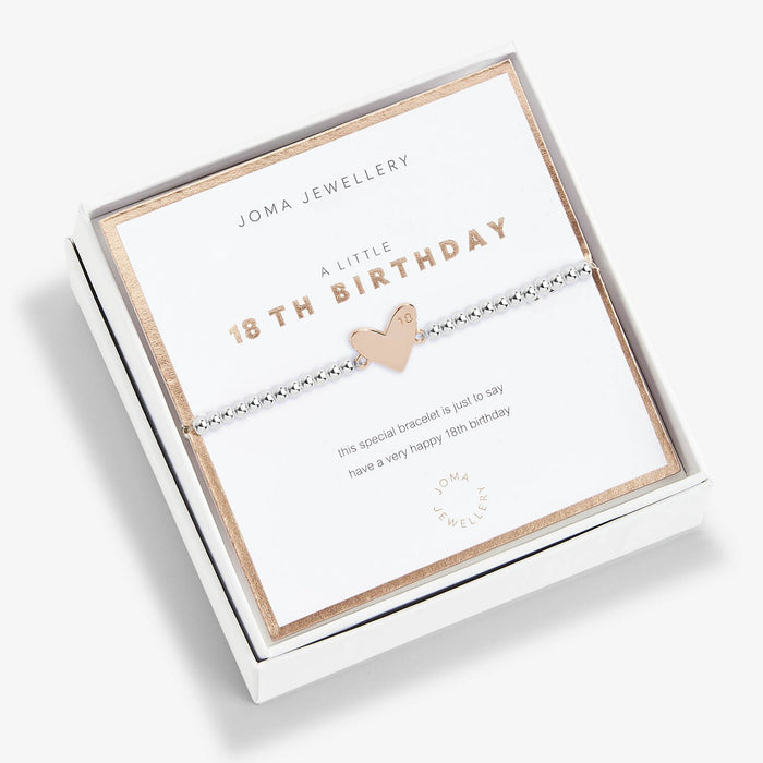 Joma Jewellery Beautifully Boxed A Little 'Happy 18th Birthday' Bracelet