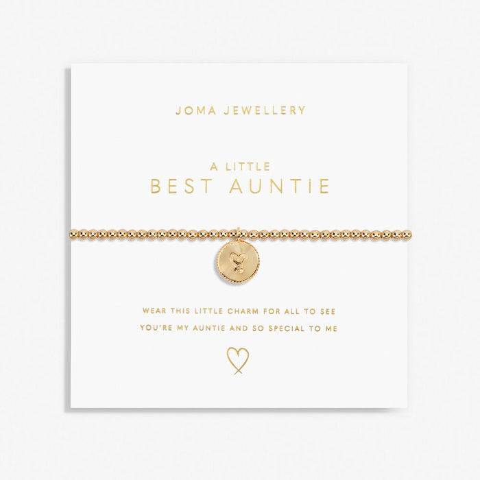 Joma Jewellery Gold A Little 'Best Auntie' Bracelet - Jewellery - Joma Jewellery - Bumbletree
