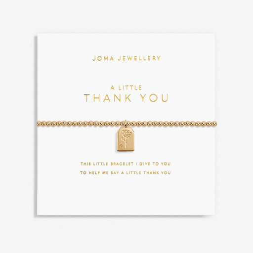 Joma Jewellery Gold A Little 'Thank You' Bracelet - Jewellery - Joma Jewellery - Bumbletree
