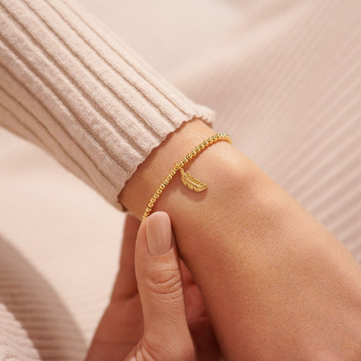 Joma Jewellery Gold A Little 'Feathers Appear When Loved Ones Are Near' Bracelet - Jewellery - Joma Jewellery - Bumbletree