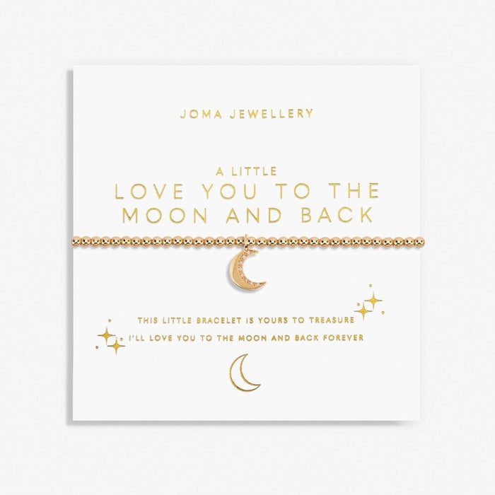 Joma Jewellery Gold A Little 'Love You To The Moon And Back' Bracelet - Jewellery - Joma Jewellery - Bumbletree