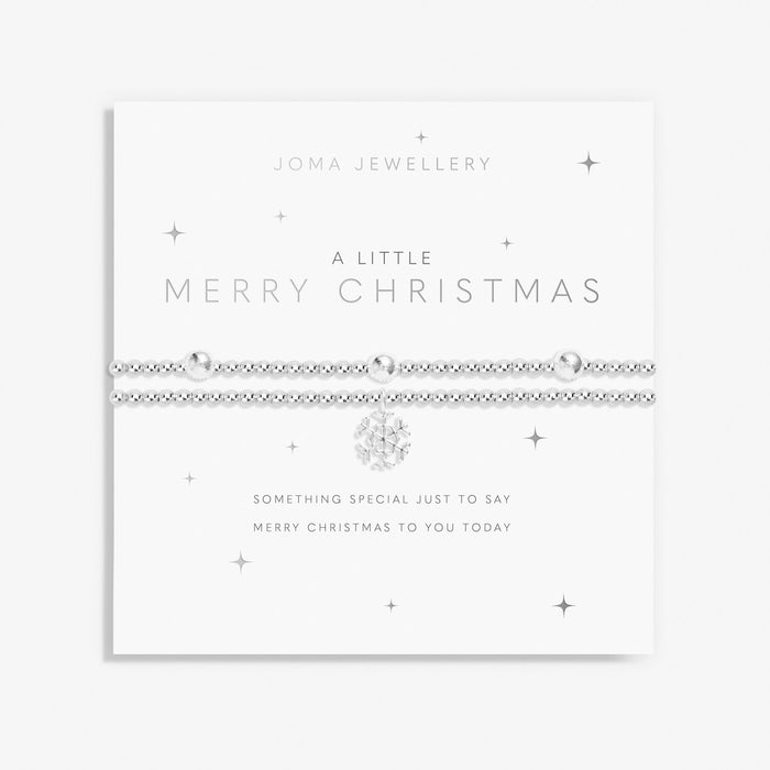 Joma Jewellery Set of 2 "A Little Merry Christmas" Snowflake Bracelets - Jewellery - Joma Jewellery - Bumbletree