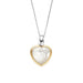 Ti Sento 'Mother of Pearl Heart' Sterling Silver & Gold Plated Necklace 6807MW - Jewellery - Ti Sento - Bumbletree