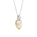 Ti Sento 'Mother of Pearl Heart' Sterling Silver & Gold Plated Necklace 6807MW - Jewellery - Ti Sento - Bumbletree