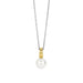 Ti Sento 'Pearl' Sterling Silver & Gold Plated Necklace 6835YP - Jewellery - Ti Sento - Bumbletree