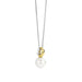 Ti Sento 'Pearl' Sterling Silver & Gold Plated Necklace 6835YP - Jewellery - Ti Sento - Bumbletree