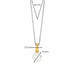 Ti Sento 'Pearl' Sterling Silver & Gold Plated Necklace 6835YP - Jewellery - Ti Sento - Bumbletree