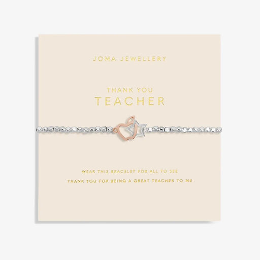 Joma Jewellery Forever Yours 'Thank You Teacher' Bracelet - Jewellery - Joma Jewellery - Bumbletree