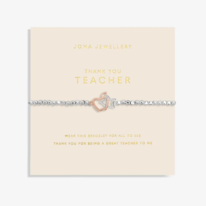 Joma Jewellery Forever Yours 'Thank You Teacher' Bracelet - Jewellery - Joma Jewellery - Bumbletree