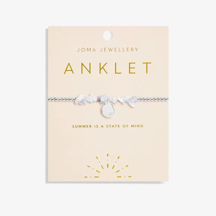 Joma Jewellery Blue Agate Anklet - Jewellery - Joma Jewellery - Bumbletree