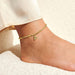 Joma Jewellery Hammered Heart Gold Anklet - Jewellery - Joma Jewellery - Bumbletree