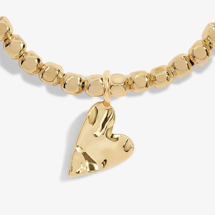 Joma Jewellery Hammered Heart Gold Anklet - Jewellery - Joma Jewellery - Bumbletree