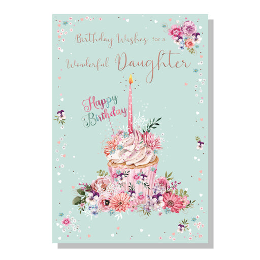 Special Daughter Cup Cake Birthday Card - Cards - Bumbletree - Bumbletree