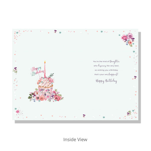 Special Daughter Cup Cake Birthday Card - Cards - Bumbletree - Bumbletree