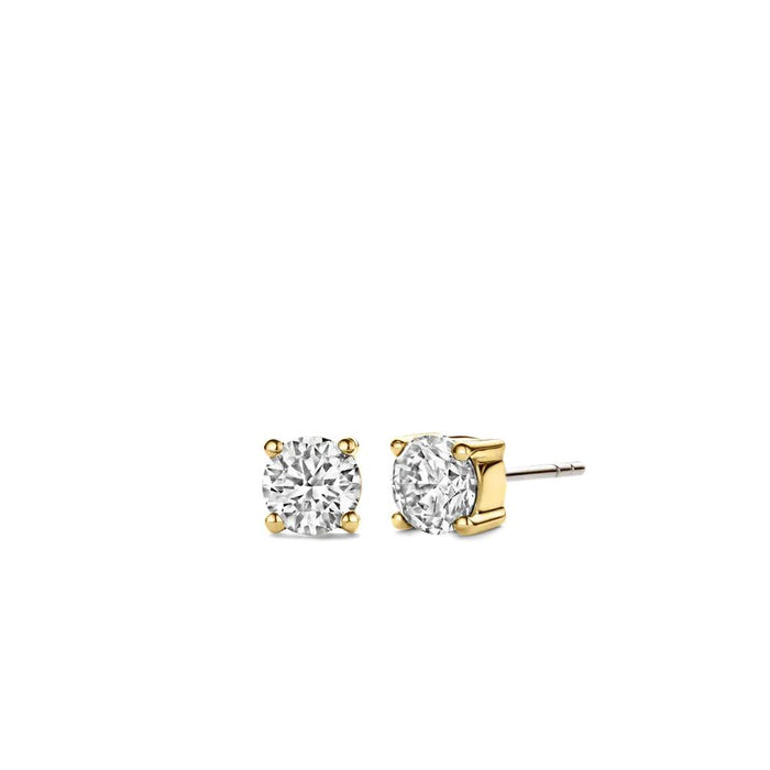 Ti Sento 'Small Studs' Sterling Silver & Gold Plated Earrings 7319ZY - Jewellery - Ti Sento - Bumbletree