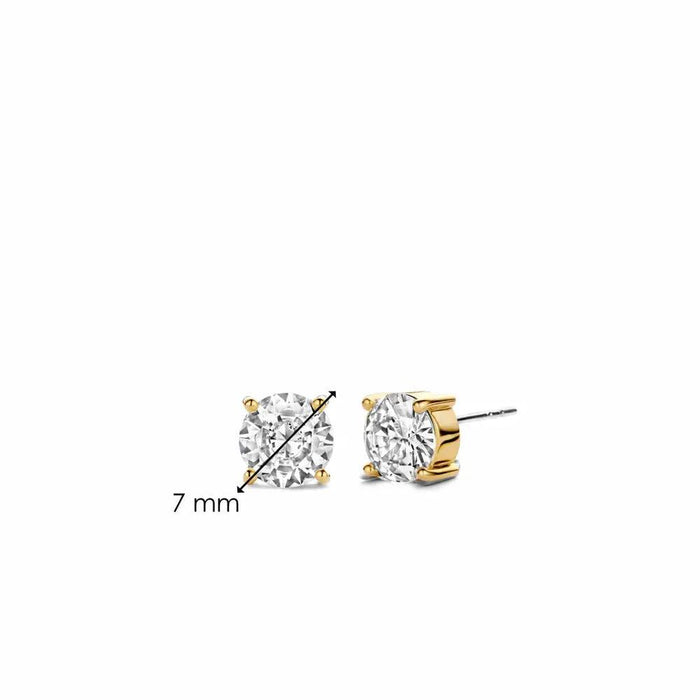 Ti Sento 'Small Studs' Sterling Silver & Gold Plated Earrings 7319ZY - Jewellery - Ti Sento - Bumbletree
