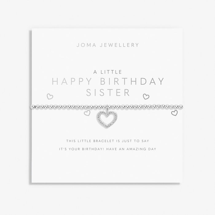 Joma Jewellery A Little 'Happy Birthday Sister' Bracelet - Jewellery - Joma Jewellery - Bumbletree