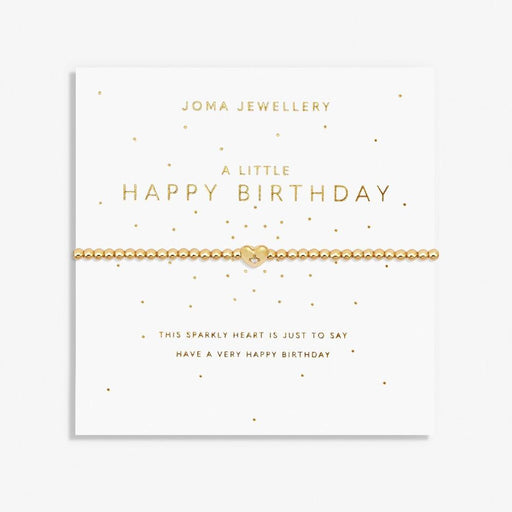 Joma Jewellery Gold A Little 'Happy Birthday' Bracelet - Jewellery - Joma Jewellery - Bumbletree